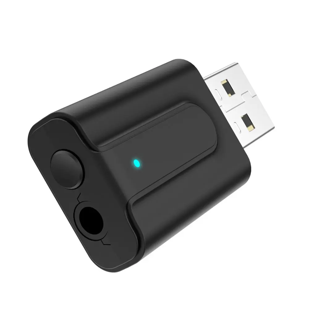 USB 2 в 1 аудио передатчик AUX приемник Беспроводной адаптер для портативных ПК компьютер Динамик аудио контроллер выключателя