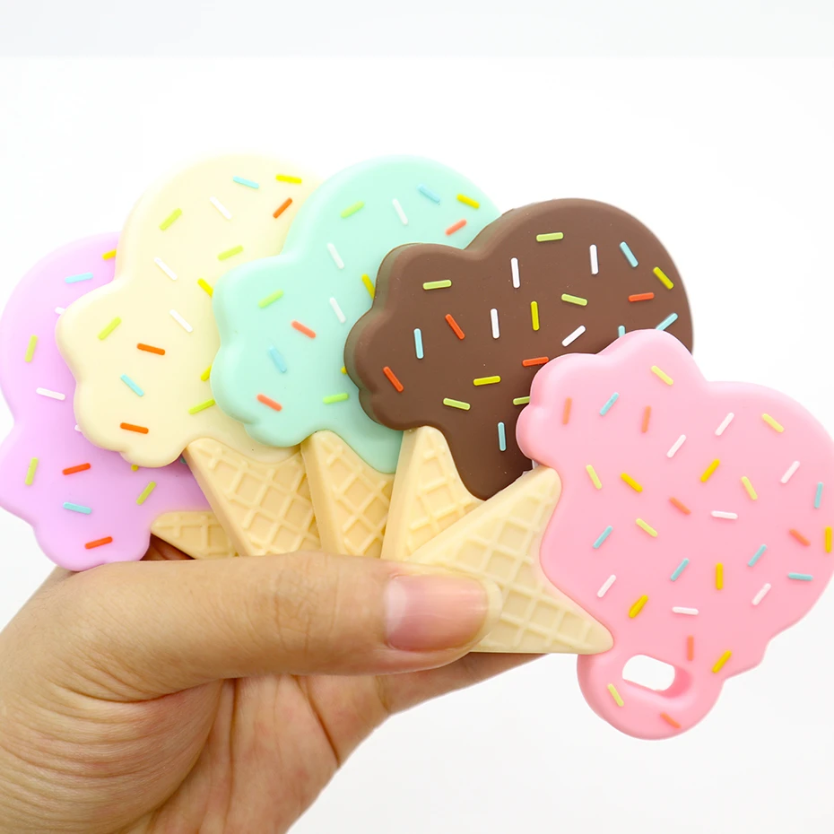 Itymama 10pc Ice Cream Silicone Teether Infant baby teething toys for newborns DIY Stroller Accessories baby teether BPA free Itymama 10pc Ice Cream Silicone Teether Infant baby teething toys for newborns DIY Stroller Accessories baby teether BPA free