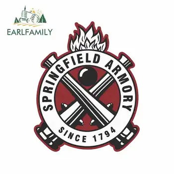 

EARLFAMILY 13cm x 10.6cm For SPRINGFIELD ARMORY Graffiti Car Sticker Interesting Pattern Decal Personality Suitable For VAN JDM