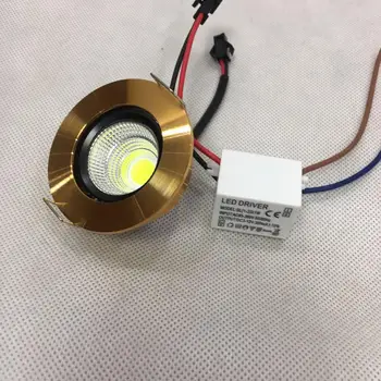 

20pcs/lot 230V Adjustable pitch white color Led Cabinet Light Light Energy Saving Spot Home color Downlight Mini Recessed Lamp