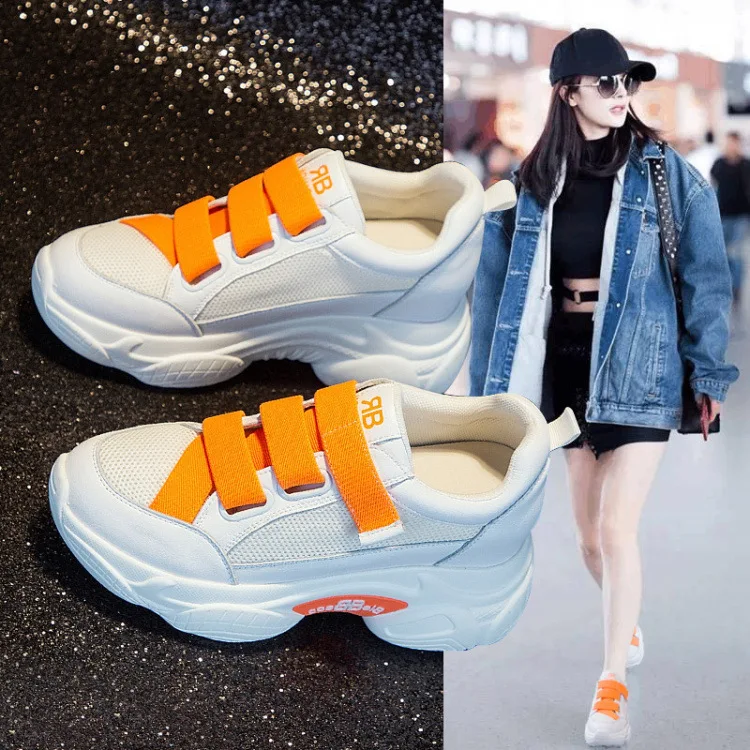 

Elevator WOMEN'S Shoes 2019 Summer Mesh Shoes New Style Hollow out Punched Sheet Surface Athletic Shoes Summer Versatile Casual