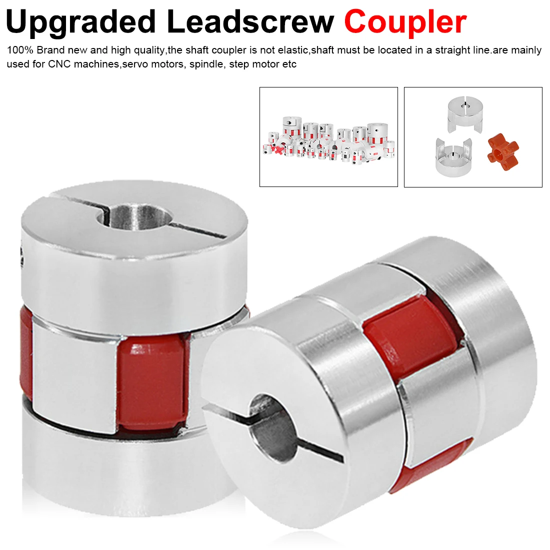 

3D Printer Upgraded Leadscrew Coupler For CR10/CR10S/Ender 2/ ender3/Tornado/Anet A8 Flexible Shaft Coupler