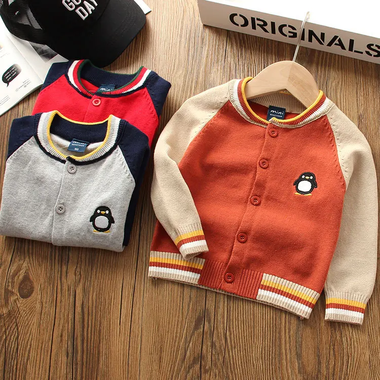 

CHILDREN'S Cardigan Thin Type for Spring And Autumn Childrenswear BOY'S Baby Sweater Small CHILDREN'S Infants Knitted Coat Weste
