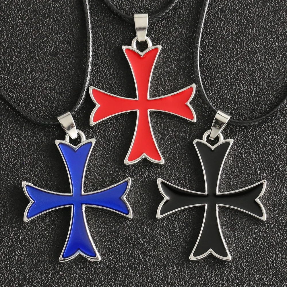 Knight Templar Necklace Cross Christian 