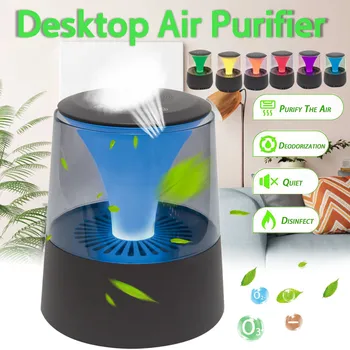 

Household Air Purifier PM2.5 Sterilizer Essential Aromas Oil Diffuser 7 Color LED Night Light Purifier Ultrasonic USB Changing