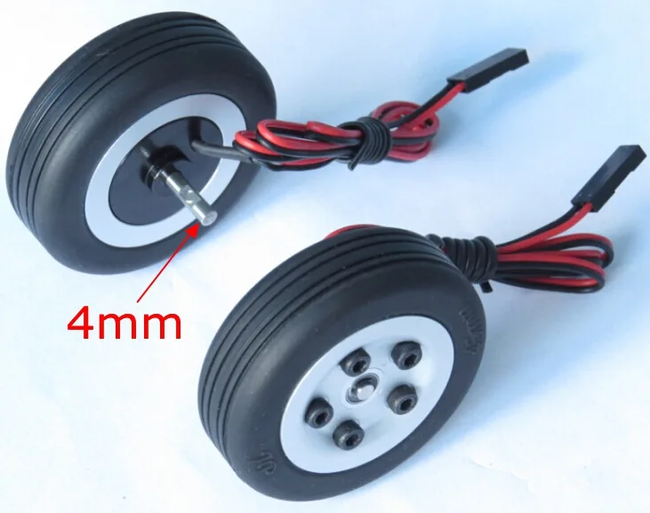 JP хобби Тормозные колеса системы 45 мм для RC самолета DIY - Цвет: 4mm shaft