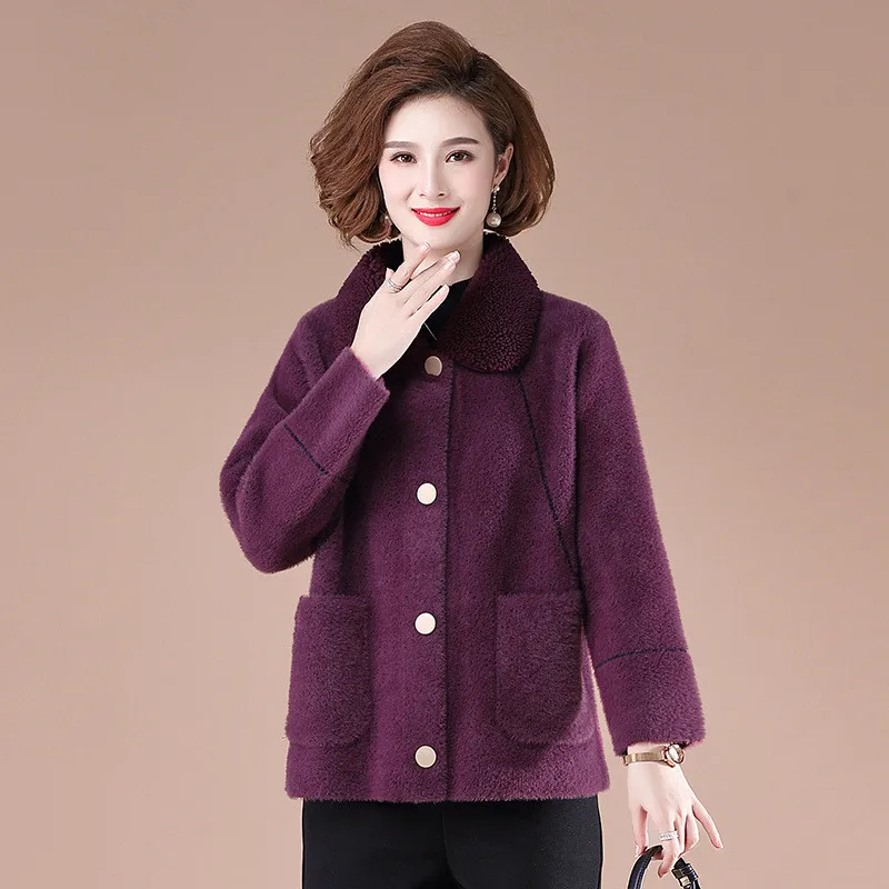Women Winter Jacket High Quality Thick Faux Mink