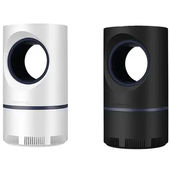 

2pcs Ultraviolet Light Usb Mosquito Killer Lamp Safe Efficient Photocatalytic Anti Mosquito Light - White & Black