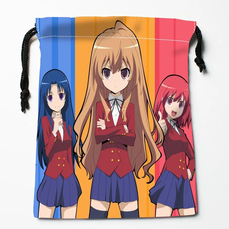 Новое поступление Toradora Сумки на шнурке заказ сумки с принтом для хранения размер