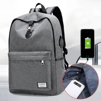 

Outdoor Travel USB Charging Waterproof Breathable Backpack Bag Notebook Laptop Knapsack