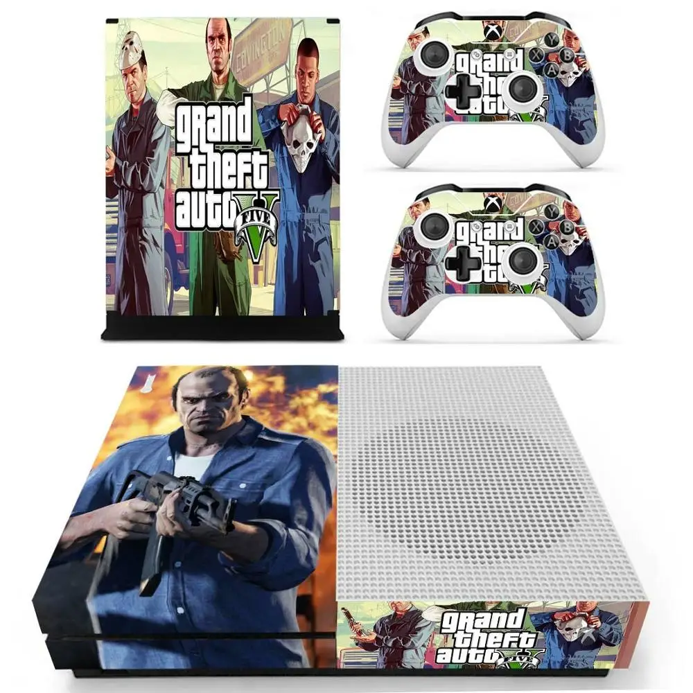 Grand Theft Auto V GTA 5 наклейка для Xbox One S консоль и Kinect и контроллеры для Xbox One Slim Skins наклейка s