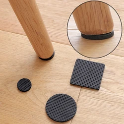 Round & Square Anti Slip Floor Protect Pads Self Adhesive Chair Table Furniture Feet Pads whalehouse