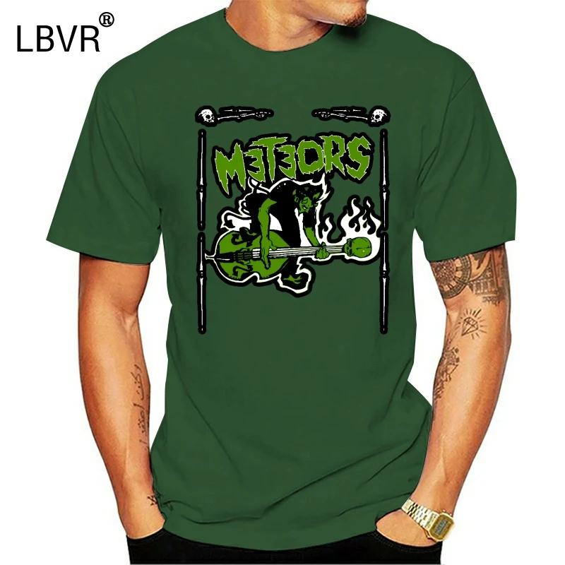 Метеоров живут в bristol psychobilly группа безумные идут футболка Размеры S M L XL 2Xknitted
