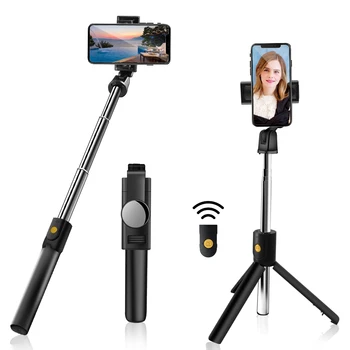 

Wireless Bluetooth Extendable Selfie Stick for Iphone Xiaomi Phone Mini Tripod Handheld Monopod Shutter