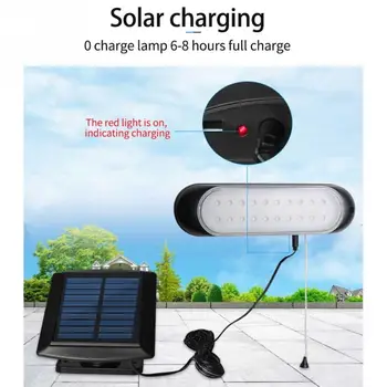 

Pull Rope Fence Landscape Lawn Outdoor Waterproof Home Garden LED Solar Lamp Path Easy Install Porch Ranch Yard Balcony