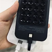 Для samsung портативный с присоской банк питания крышка для huawei/Xiaomi 6000mAh расширенное зарядное устройство для аккумулятора для OPPO/vivo/Oneplus резервного аккумулятора зарядное устройство