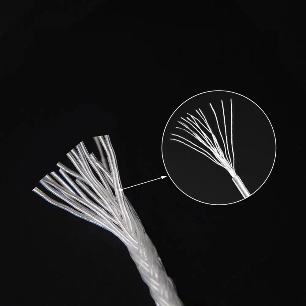 Haldane HiFi 16Cores Silver Plated Upgrade Headphone Cable MMCX 2Pin For ZSX TFZ W4r UM3x Heir 10 A IEM8 0 IEM10 0 se535 215 846