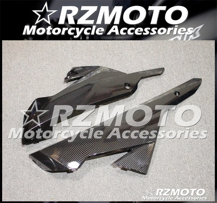 Подходит для Kawasaki Ninja250 Ninja300 углеродное волокно краски мотоцикла Нижняя боковая пластина защитная обтекатель