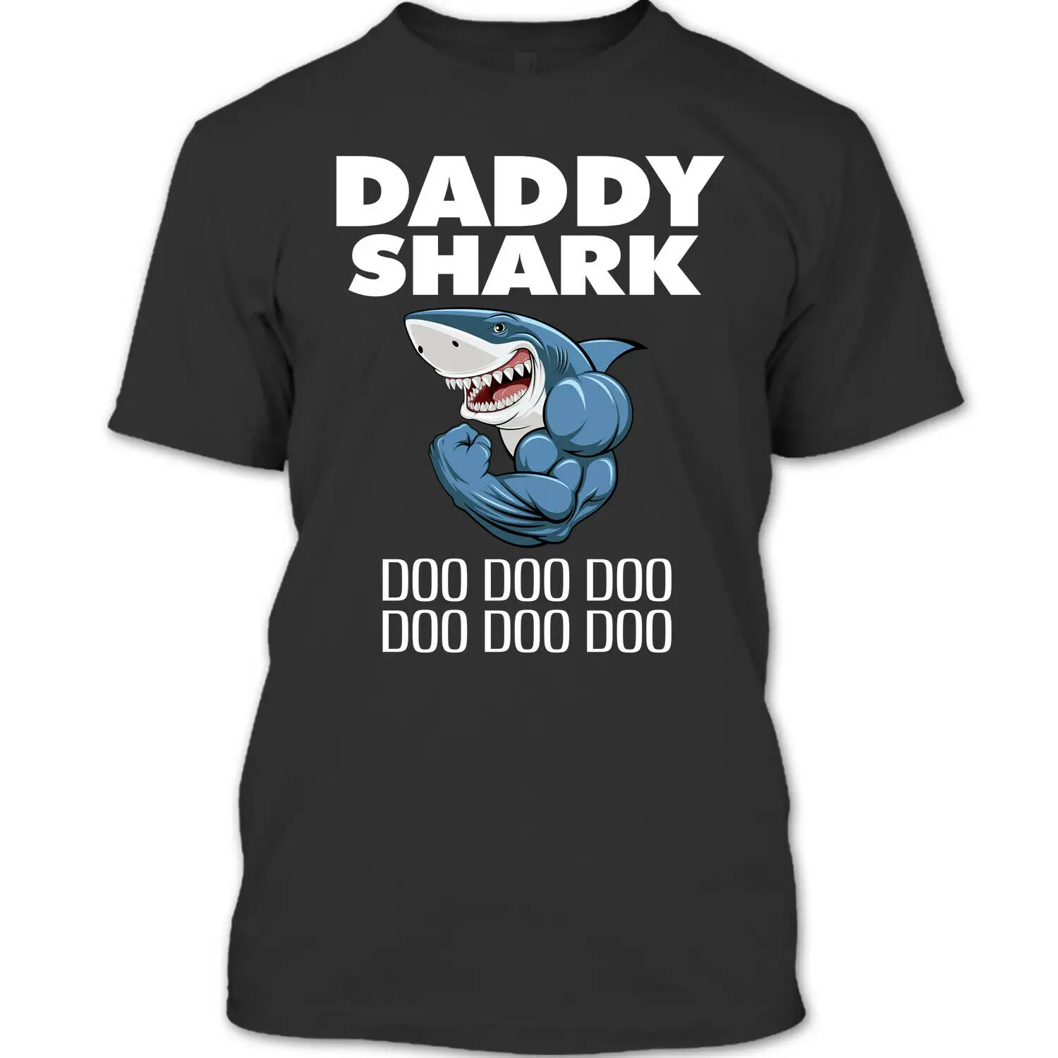 Футболка унисекс Funy Daddy Shark Doo | Мужская одежда