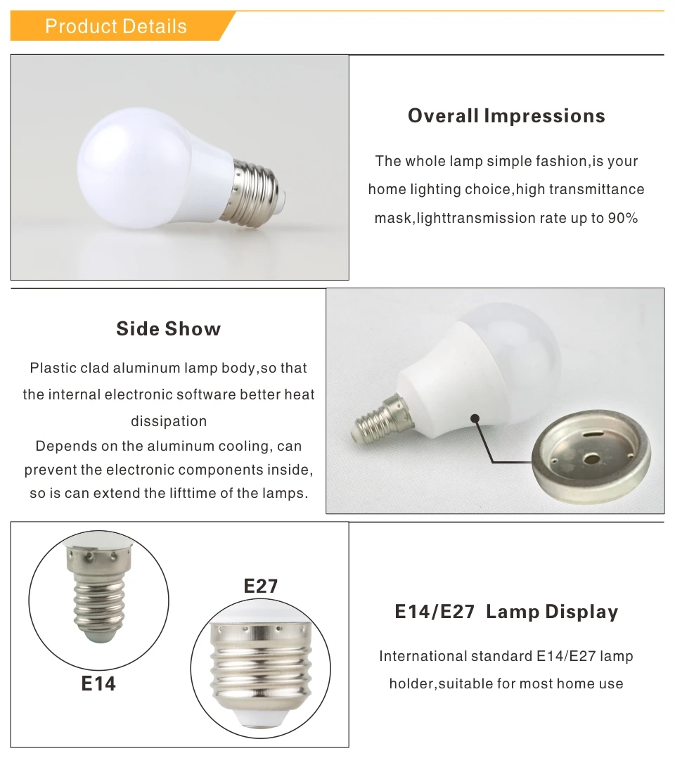 E27 E14 LED Bulb Lamps 3W 6W 9W 12W 15W 18W 20W Lampada Ampoule Bombilla LED Light Bulb AC 220V 230V 240V Cold/Warm White