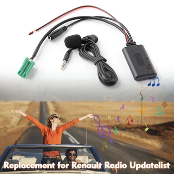 

Car AUX Audio BT Adapter with Microphone Handsfree Phone Call AUX-IN ISO 6Pin Replacement for Renault Radio Updatelist