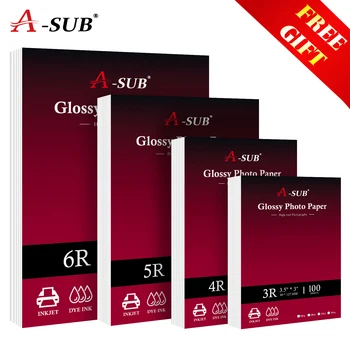 100sheets Glossy  Photo Paper 4R 6inch 4x6 Waterproof For Inkjet Printer Paper studio Photographer Photographic Color Coated 1