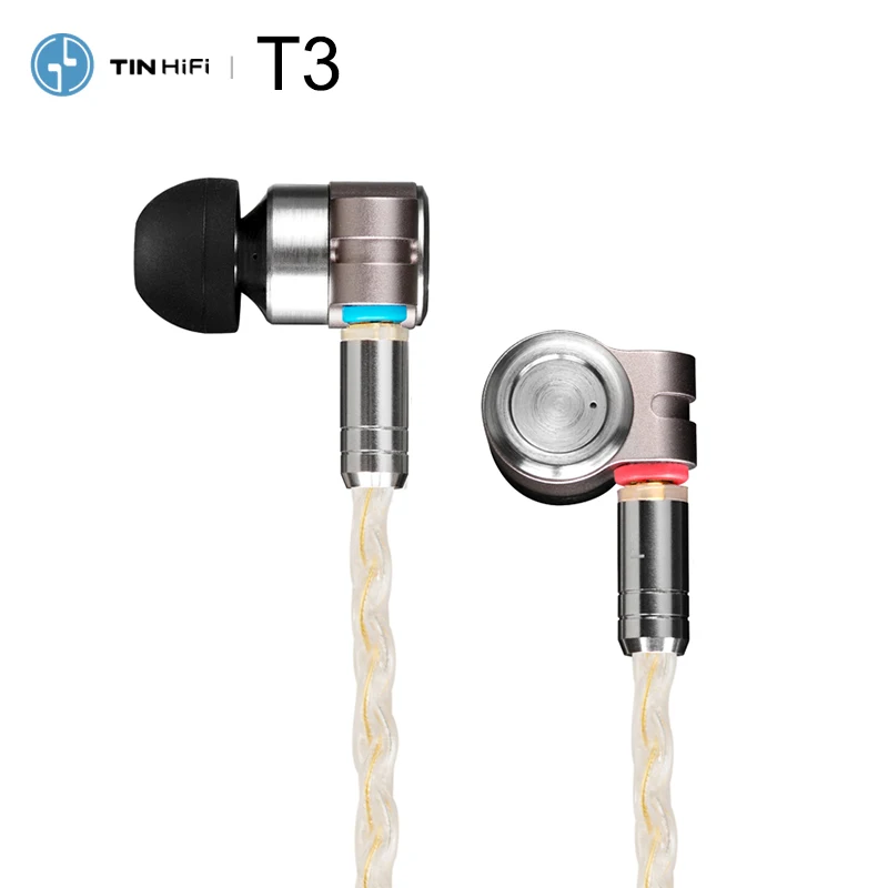 Гибридные драйверы Tinhifi T3 Knowles BA + 1DD Hi Fi наушники вкладыши со съемным кабелем