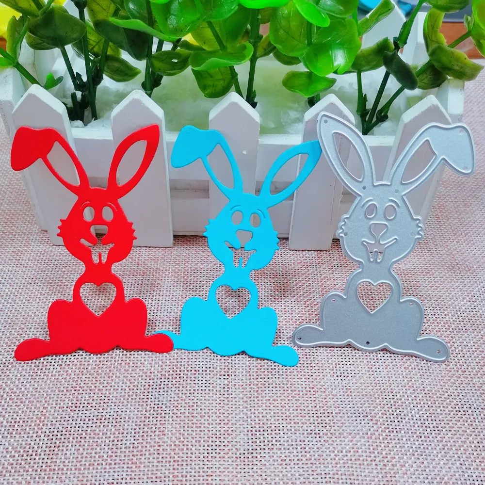 Пасхальный кролик с животными шаблон трафарета для тиснения бумажные поделки