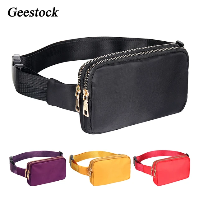 Black Fanny Pack Belt Bag I Mens Fanny Packs for Women Fashionable -  Crossbody Bag Bum bag Waist Bag Waist Pack - Hands Free for Hiking,  Running