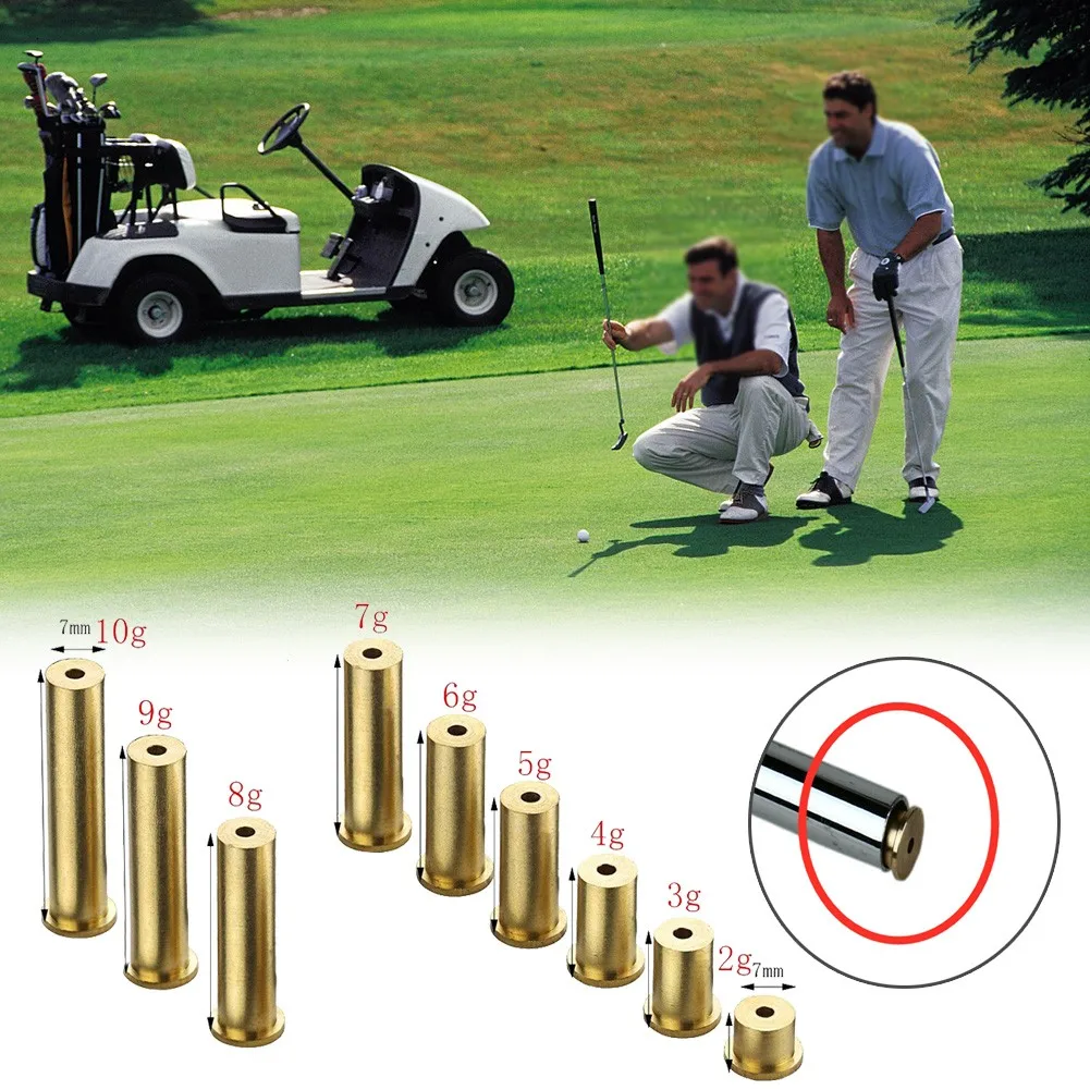 1/3Pcs Golf Club Brass Shaft Tip Swing Weights For Steel Iron Shafts