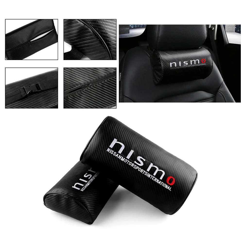 1 шт. подголовник из искусственной кожи и хлопка с эффектом памяти для Nissan Nismo Almera