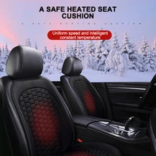 1 шт. 12 В регулируемое автомобильное сиденье с подогревом наволочка чехол для сиденья безопасная противоскользящая Подушка автомобильный обогрев салона теплая зимняя Бытовая