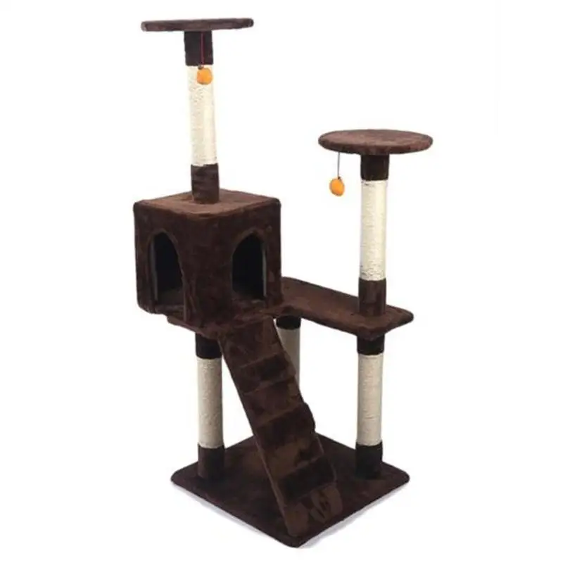 

M9c 52" Sisal Cat Climbing Frame Cat Tree Cat Toy Can Protect Furniture From Scratches Caused By Cat Scratches Reduce Damage