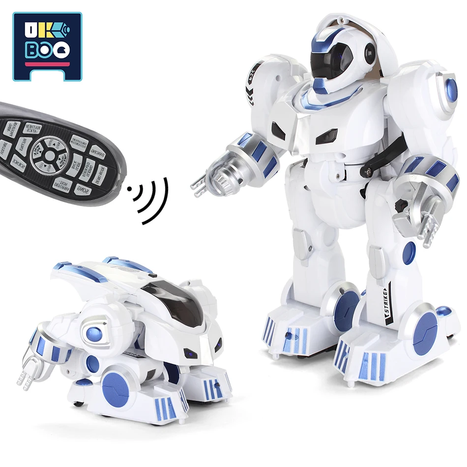 UKBOO Remote Control Deformation Robot RC Mecha Smart Program Intelligent Warrior Action Figure Educational Children Toys Gifts | Игрушки и