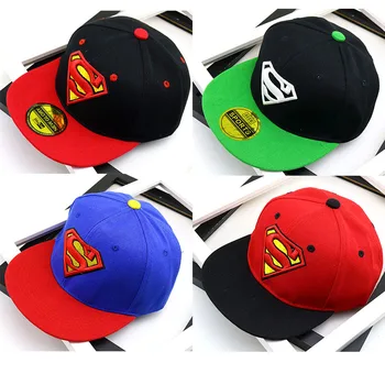 

Trendy Men Women Baby Superman Diamond Pattern Children Flat Along Hip Hop Baseball Hat Photography Props