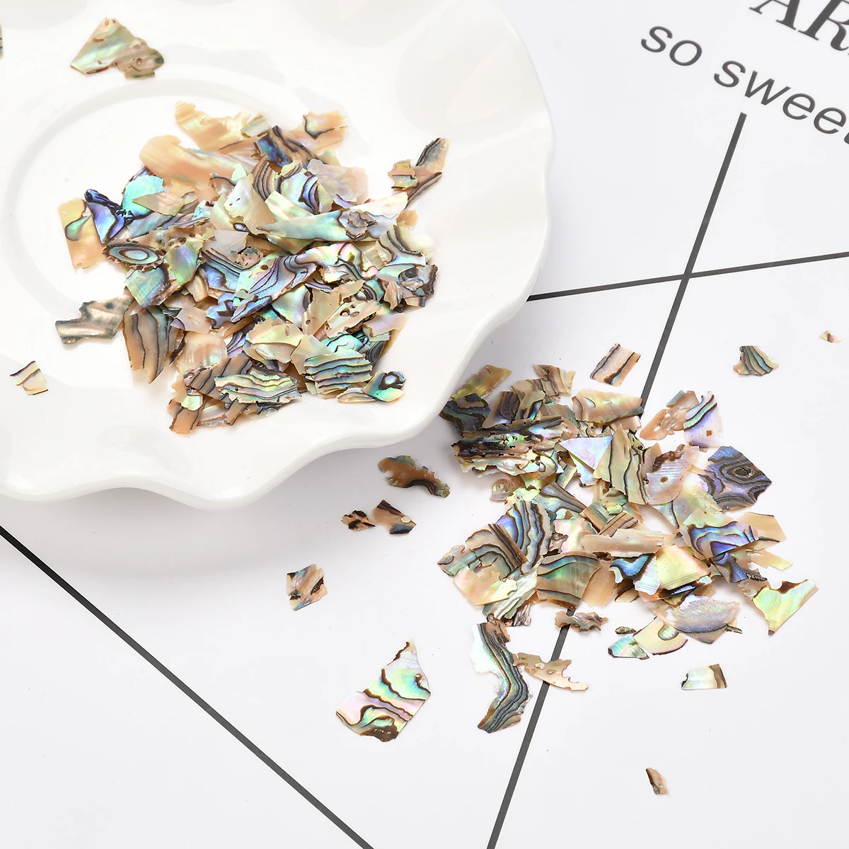 1 Набор для маникюра Abalone Shell неправильный фрагмент 3D Шарм Украшение ломтик DIY красивые Декали для ногтей УФ-гель, акриловый гвозди
