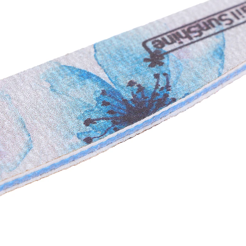 New 6Pcs Sandpaper Nail File Sanding Buffer Block Washable Double Sided Flower Nail Files Pedicure Tool For Gel Polish