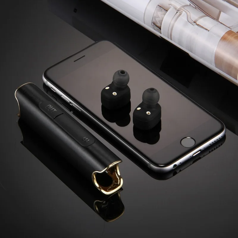 Bluetooth наушники беспроводные Bluetooth V4.2 наушники с микрофоном Hands-free вызов 2 в 1 Bluetooth гарнитура и Bluetooth зарядное устройство