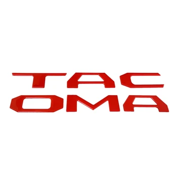 

3D Raised Tailgate Insert Letters Emblem Fit for 2014-2019 Toyota Tacoma-Gloss Red