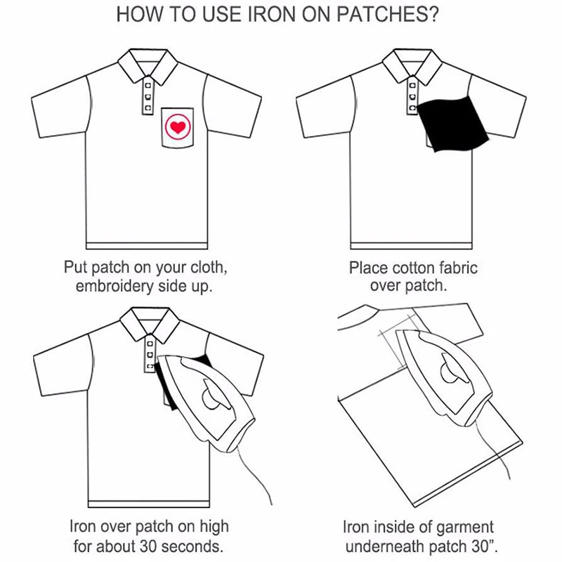 Description Picture 4 of itemDIY Patches Transfer For Clothing Backpack Jacket Application Iron-on Stitch Stuff Sewing Thermo adhesive Sequin Applique Fruit