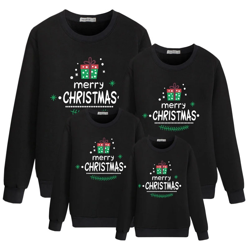 Топ для всей семьи; Рождественские свитера с милым рисунком для папы, мамы и детей; комплекты с капюшоном; зимняя одежда для мамы, папы, сына и дочки; Модная одежда - Цвет: color 5
