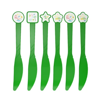 

Children's birthday party supplies small dinosaur theme party knife table supplies disposable items cartoon animal patterns