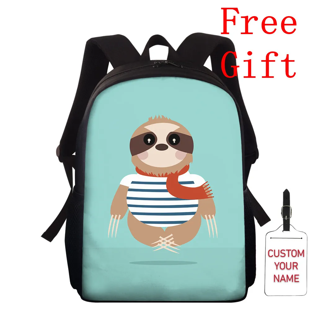 

Sloth Pattern Big Capacity School Bag For Girls Orthopedic Kids Backpack Casual Outdoor Primary School Satchel Mochila Escolar