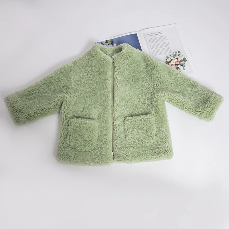 Куртки из искусственной кожи для девочек; детская куртка; big sister little sister; коллекция года; зимняя одежда; пальто для девочек; детская куртка с овечьим мехом