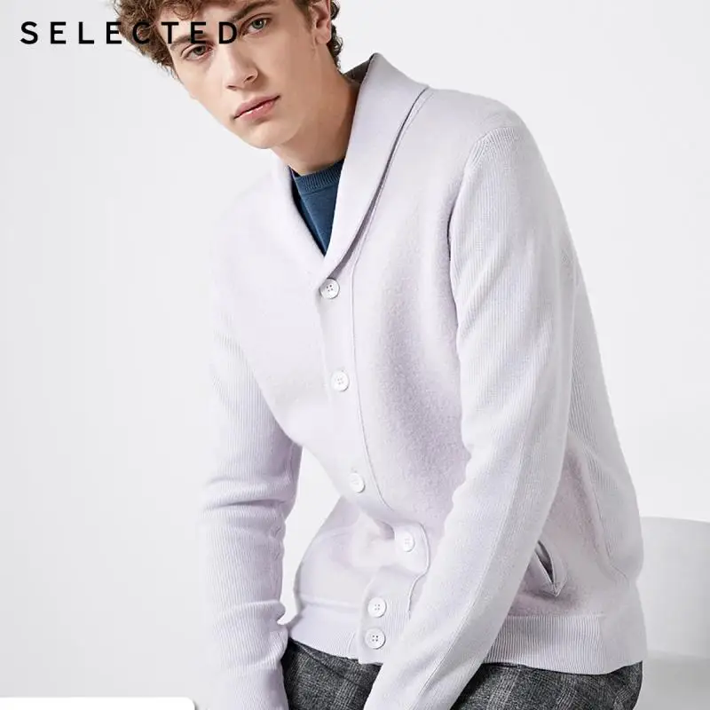 

SELECTED Wool-blend Turn-down Collar Cardigan Knit S|418425517