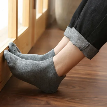 

Summer Fashion Solid color Cotton Men's Socks Boat Sock Slippers Short Ankle Socks Men Low Cut Invisible Socks Meias