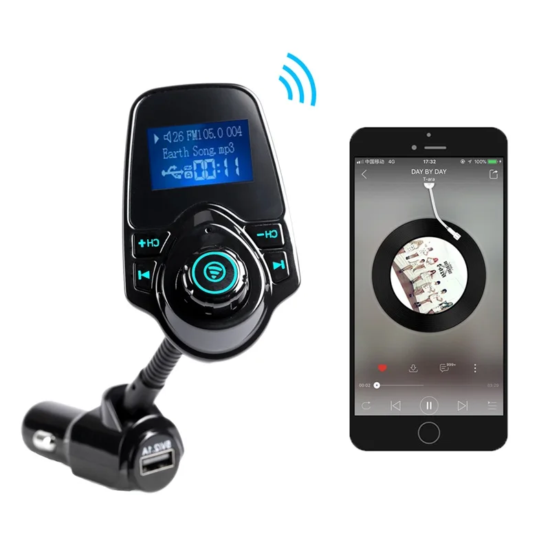 Bluetooth беспроводной модулятор TF карта автомобильное зарядное устройство fm-передатчик автомобильный mp3-плеер