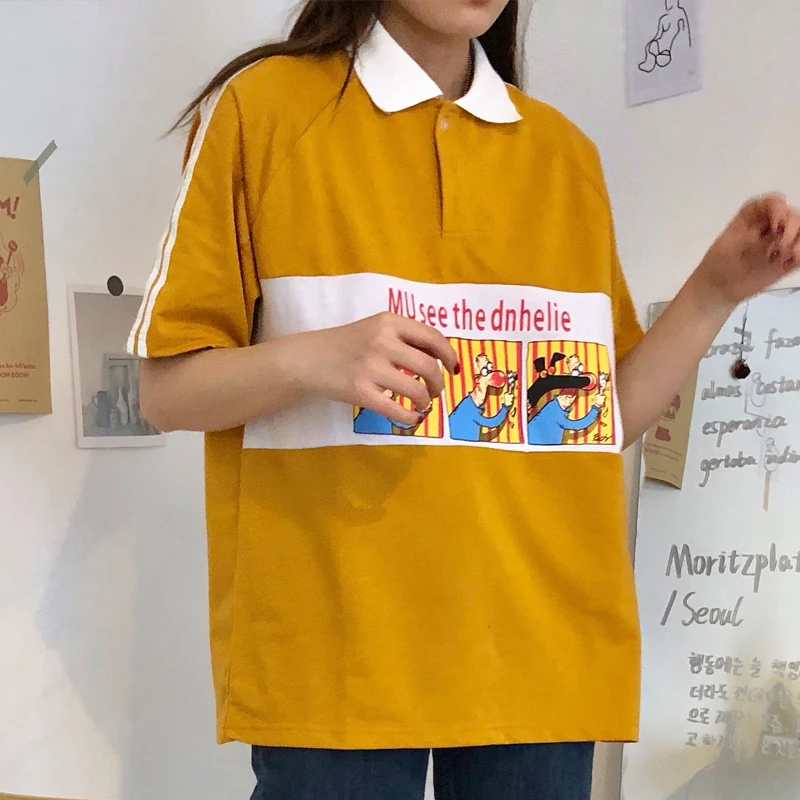 ladies yellow cotton tops