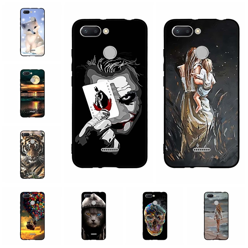 Soft Silicone Case For Xiaomi Redmi 6 Cover Full Protective TPU Back Phone Funda Coque | Мобильные телефоны и аксессуары