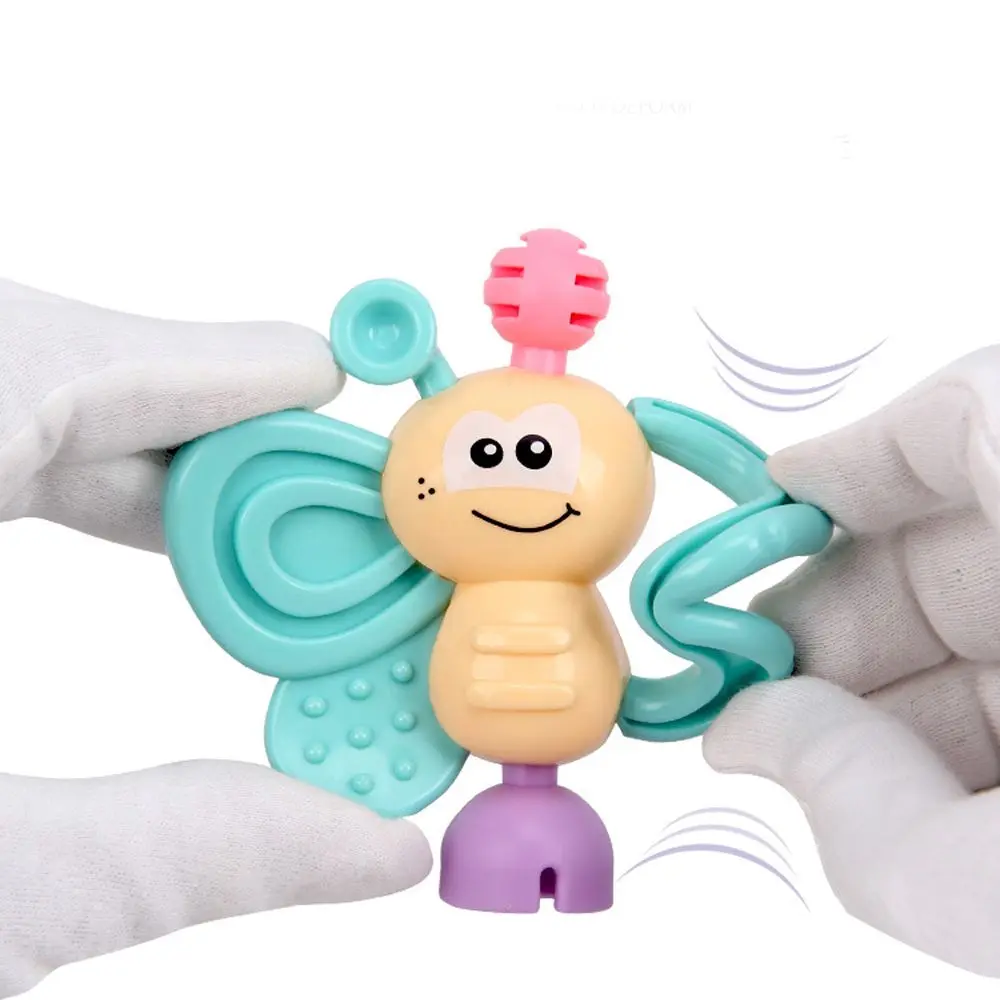 7Pcs/Set Cute Crib Teething Training Plastic Gift Toddler Baby Teether Hand Shaking Educational Toys Bell Rattles Infant Toys